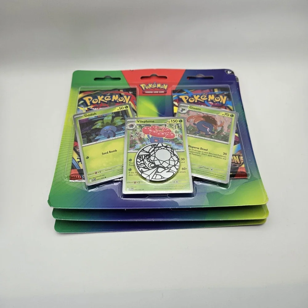 Pokemon TCG Oddish Gloom Vileplume 2-Pack Blister (Lot Of 3) Sealed